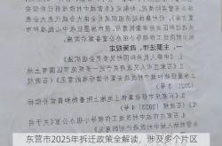 东营市2025年拆迁政策全解读，涉及多个片区