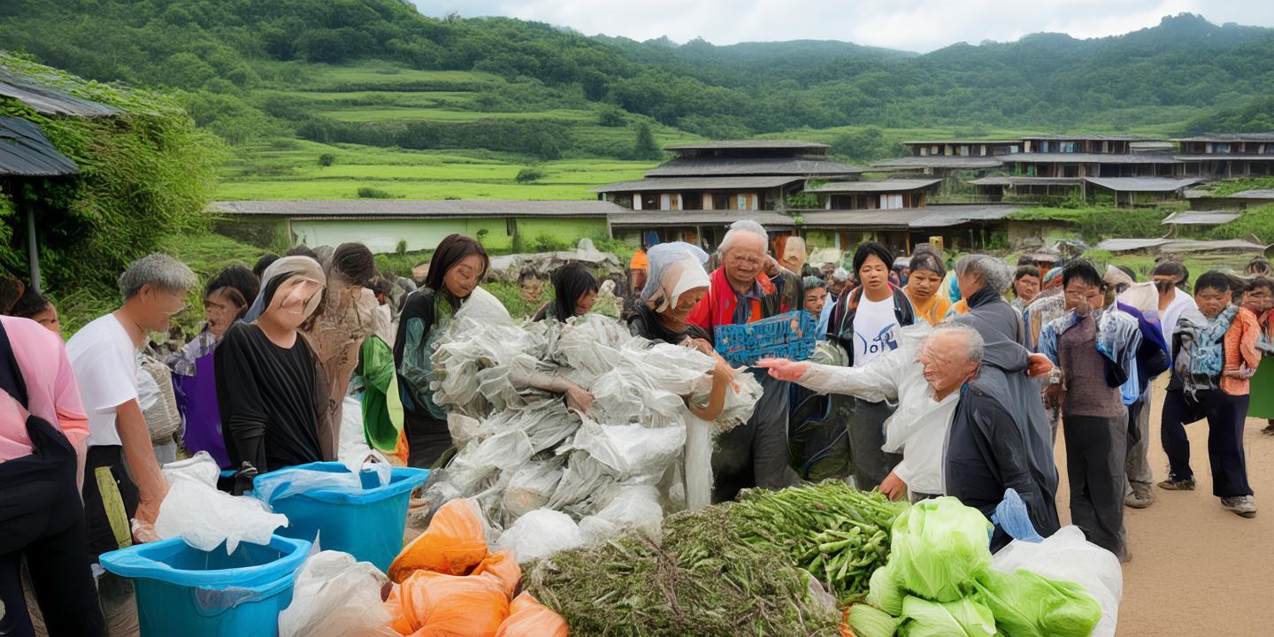 “乡村垃圾分类积分兑换,贫困户凭废品换生活物资:创新扶贫模式助力乡村振兴”